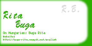 rita buga business card